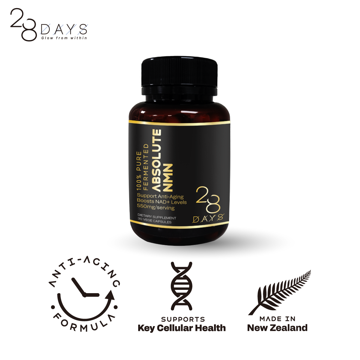 100% Pure Absolute NMN 550mg/Capsule