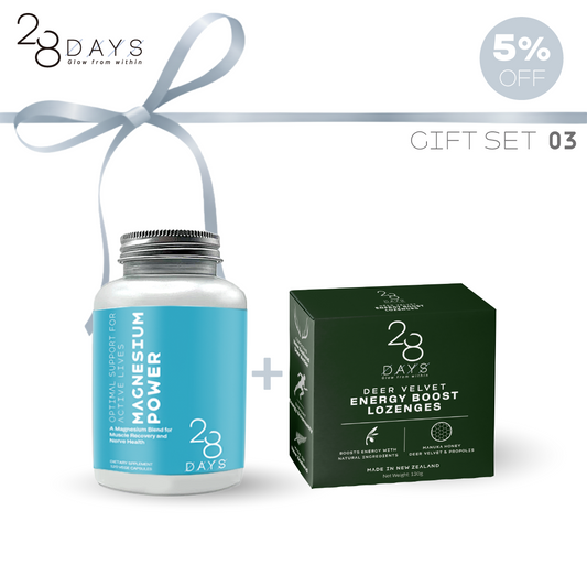 [GIFT SET 03. 5% 추가할인]마그네슘 파워 + 녹용 에너지 부스트 로젠지(30ea) 선물세트